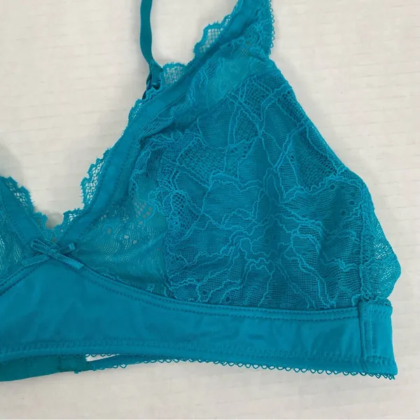 b.tempt'd by Wacoal b.gorgeous Bralette Bra 910236 Tile Blue Size 36 - Image 4