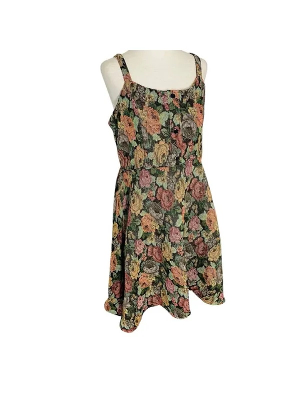 SHEIN Floral Tapestry Fit & Flare Dress - Image 5
