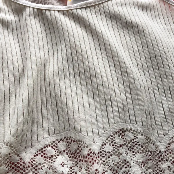 Anthropologie Easel boho ivory ribbed knit crochet floral lace mini dress small - Image 8