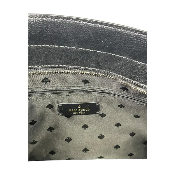Kate Spade Patterson Drive Geraldine Satchel Black Pebbled Leather Crossbody - Image 11