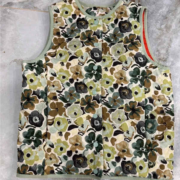 Free Assembly Yellow and Green Sleeveless Boxy Tank Top with Mandarin Collar - Image 4