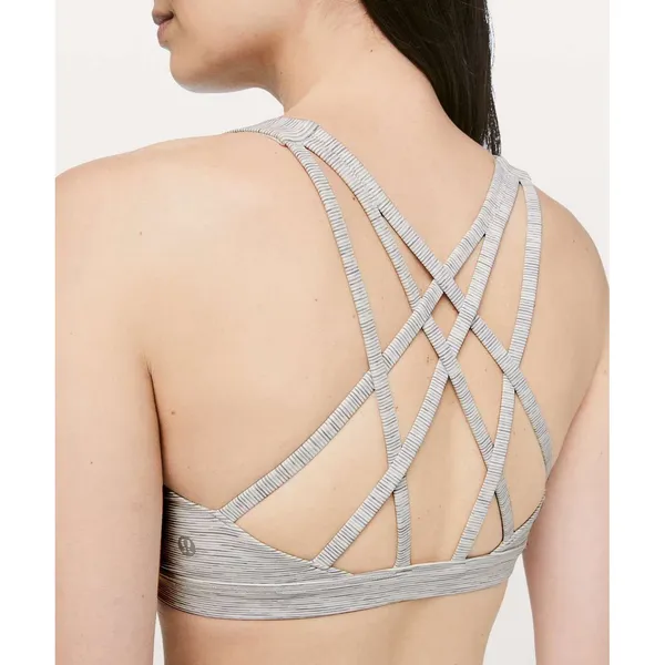 Lululemon Sz 6 Free To Be Serene Bra Light Support C/D Cup Nimbus Battleship - Image 2