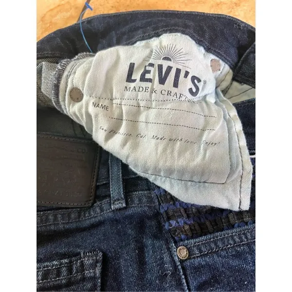 Anthropologie x Levi’s Made & Crafted Stem Flare Blue Jeans Mid-Rise 28 $198 - Image 7