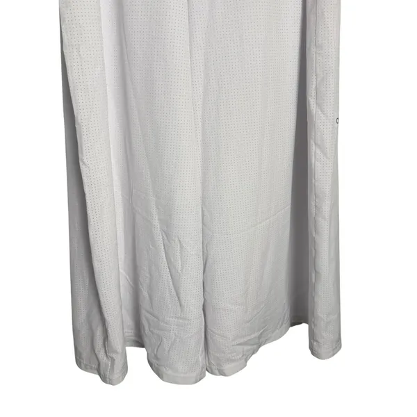 Alo Yoga White Mesh Mirage Wide Leg Athleisure Lounge Pants Size Small - Image 5