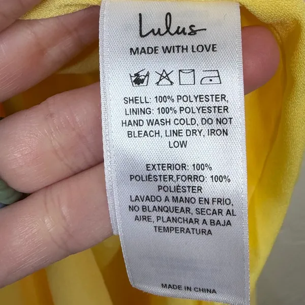 NEW Lulus Summer Invite Yellow Chiffon Tie-Strap Tiered A-Line Midi Dress Small - Image 10