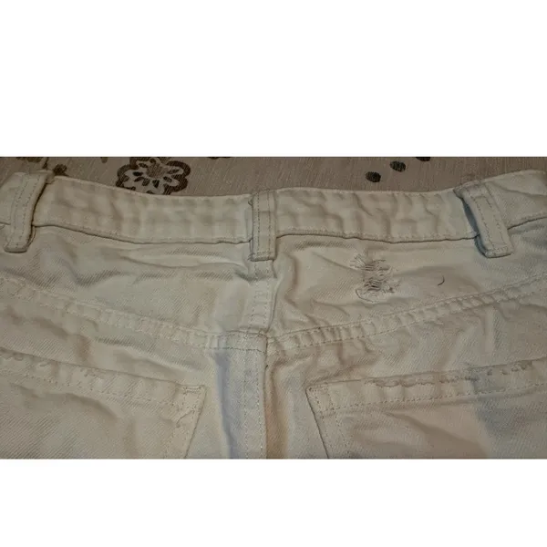 Free People We The Free White "Zip It Up" Denim Mini Skirt - Size 24 - Image 6