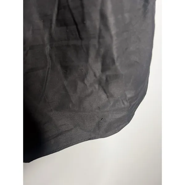 Reformation Sonny Puff Sleeve Top Size 10 Black Short Sleeve Ruched‎ Blouse - Image 9