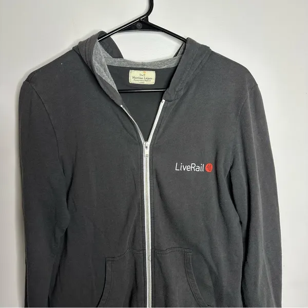 Women’s Marine Layer Size Large Grey Full‎ Zip Hoodie Sweatshirt - Image 2