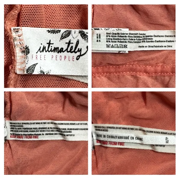 Free People Intimately lace rust mesh bralette size XS - Image 4