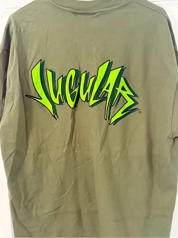 Jugular Olive Graphic Short Sleeve T-Shirt - Image 6