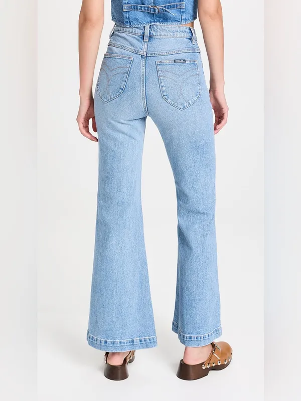 Rolla’s East Coast Flare Jeans Mid Wash Blue Size 25 - Image 4