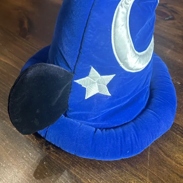Vintage 90s Disney Parks Sorcerer Mickey Fantasia Wizard Hat Ears Disneyland - Image 3