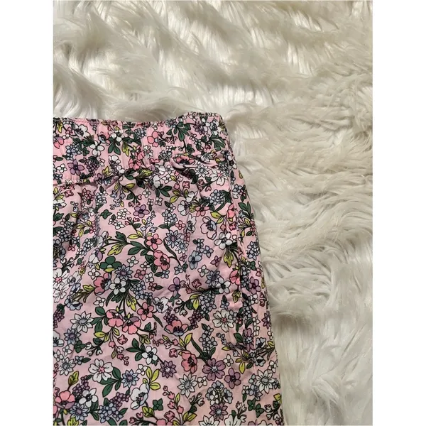 JoySpun Womens Plus Size 2X 18W-20W Pajama Pants Light Pink Ditsy Floral Pockets - Image 3