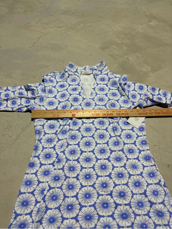 Mahi gold NWT Charleston Chatham lace regatta blue dress large MSRP$190 - Image 4