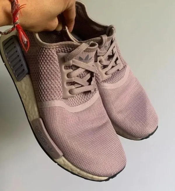 Adidas Boost NMD R1 Athletic Comfy Sneakers Light Purple Lavender Lilac 7.5 8 - Image 9