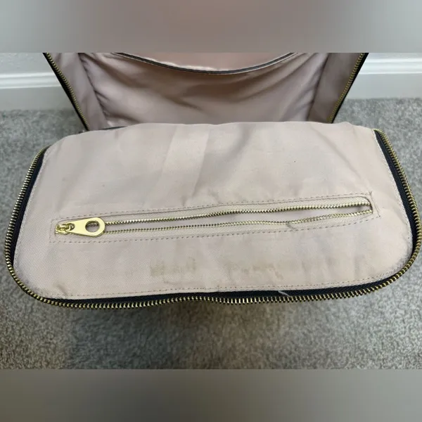 Calpak Kaya Black Laptop Backpack Gold Accents - Image 9