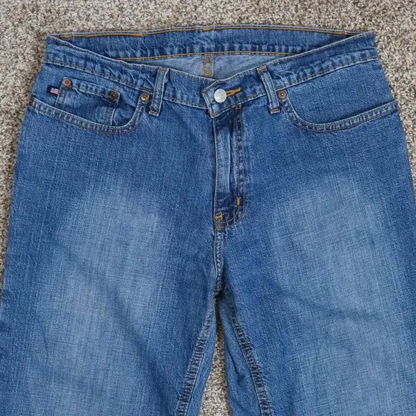Vintage Polo Jeans‎ Co Ralph Lauren Saturday Jean Womens 8x29 Blue Straight Leg - Image 4