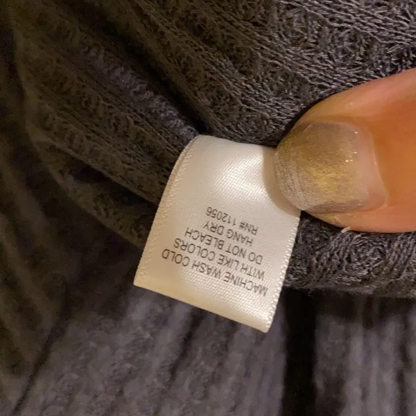 New Zenana gray waffle thermal tunic top, size 1X - Image 6