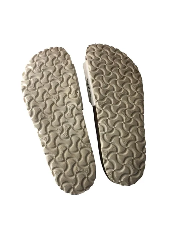 Birkenstock Madrid Birko-Flor Sandals White 41 Narrow Women's Size 10 - Image 8