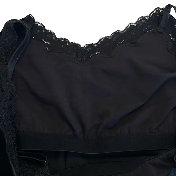 Coldwater Creek Womens Y2K Velvet Camisole Top Size M Fairy Grunge Dark Romantic - Image 5