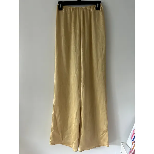 Anthropologie Mare Mare Pleated Satin Pants NWT Size S - Image 4