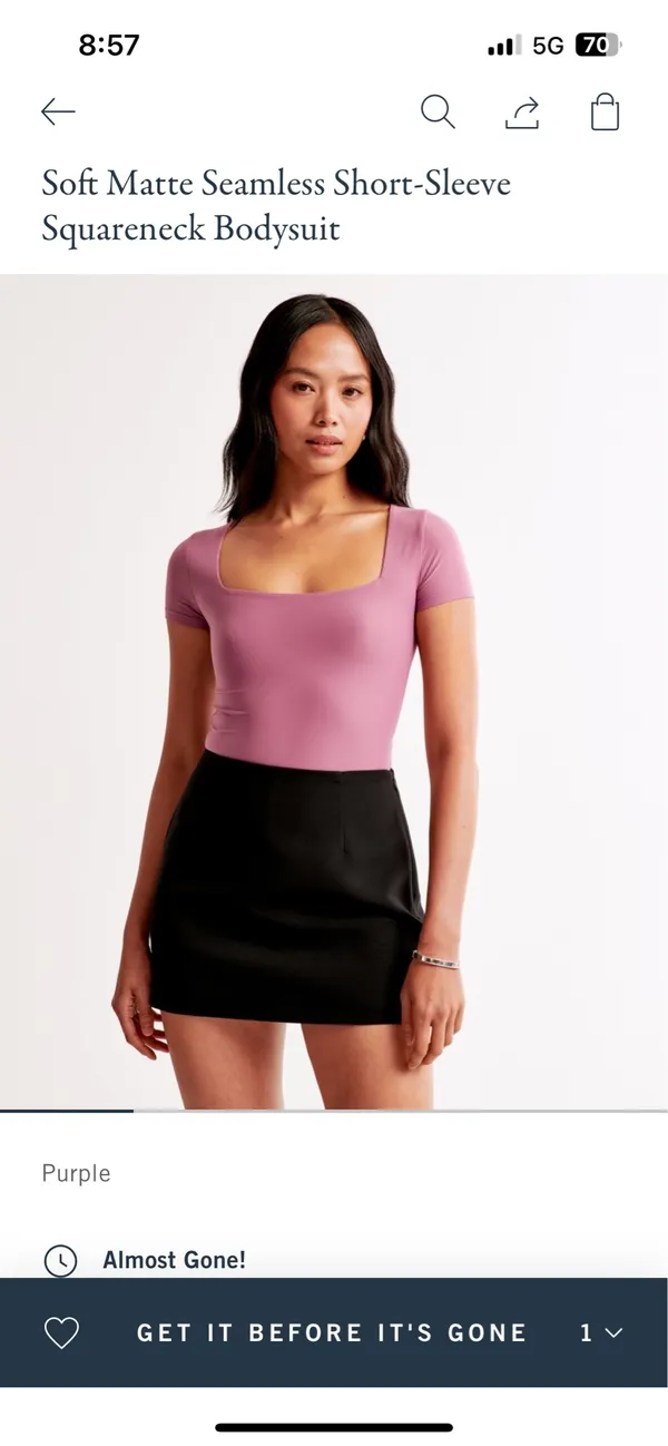 Abercrombie & Fitch Soft Matte Bodysuit - Image 4