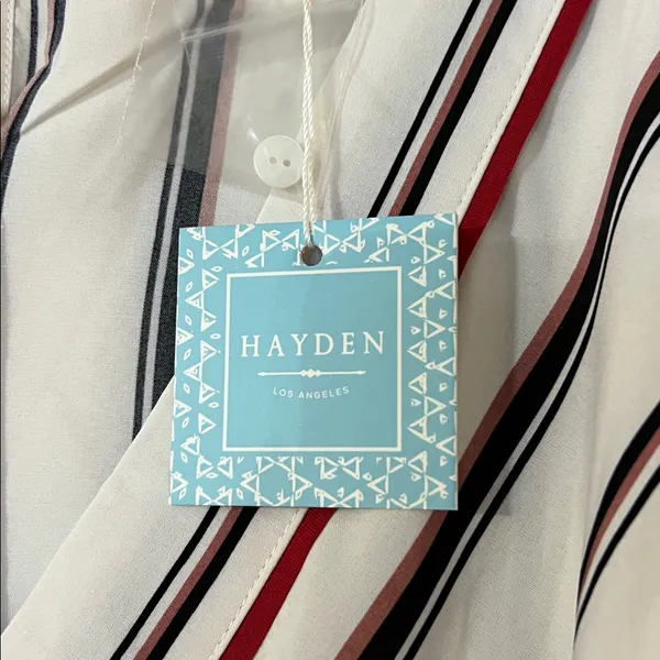 Hayden Multicolor Striped Romper - Image 2