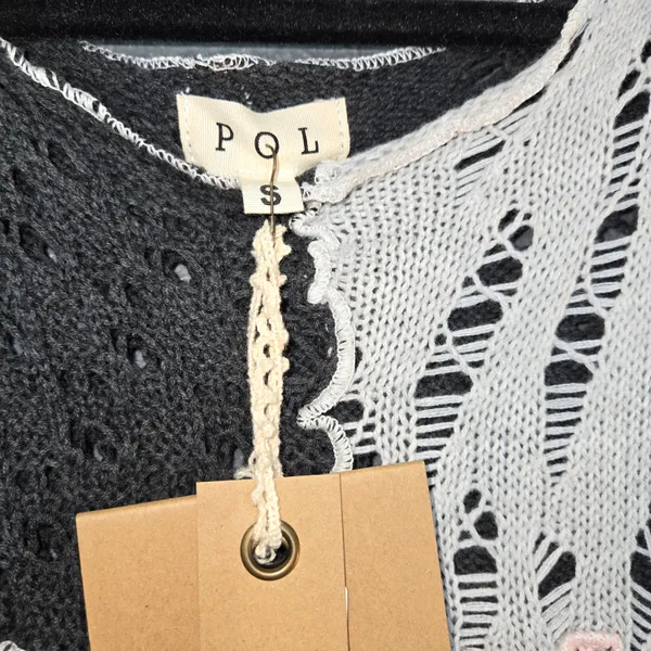 POL Asymmetrical White and Pink Tank Top with Cut Out Design - Image 3