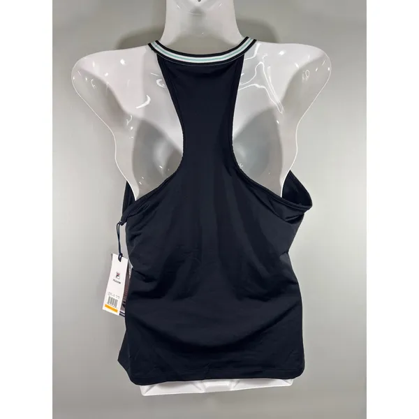 FILA Womens Love Game Halter Tank‎ Top Black UPF 50+ SMALL NWT Athletic Tennis - Image 3