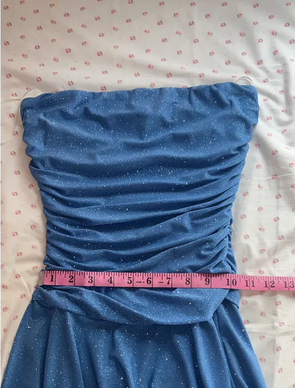 Windsor Blue Mini Sparkly Dress - Image 3