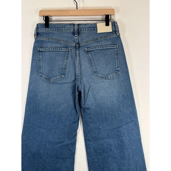 Citizens of Humanity Jeans Blue Premium Vintage Loli Mid Rise Wide Leg Size 27 - Image 10