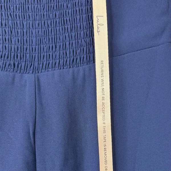 NEW Lulus Excellent Sensation Navy Strapless Ruffled Mermaid Maxi Dress Medium - Image 10