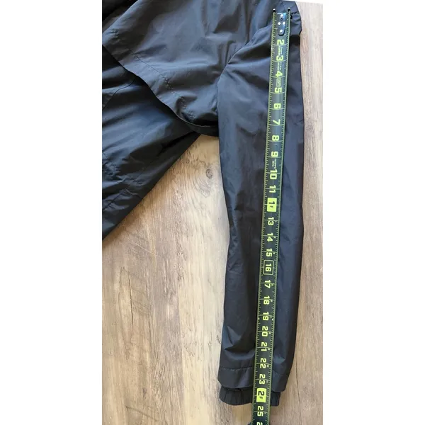 Banana Republic Black‎ Lightweight Hooded Rain Coat Jacket Women's Small GUC - Image 12
