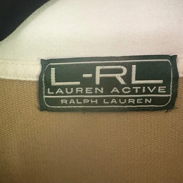 Lauren Active Ralph‎ Lauren Women's Jacket Full Zip Mock Neck Tan M - Image 4