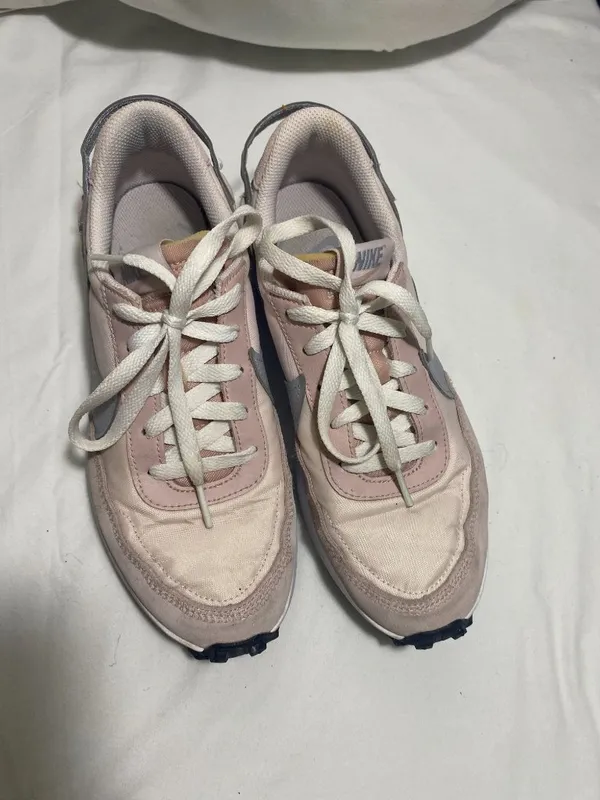 Nike Waffle Debut Women's Sneakers Pink Gray Running Shoes Size 8 DH9523-605 - Image 2