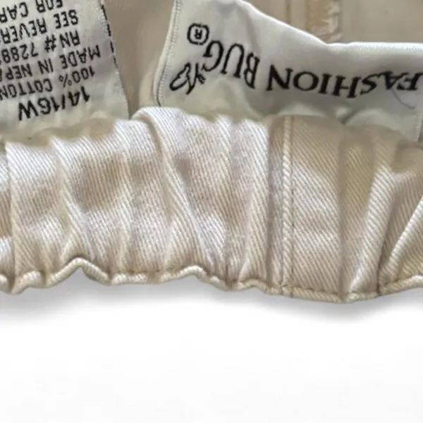 Vintage-inspired Y2K cream utility pants by Fashion Bug in size 14/16W - Image 3
