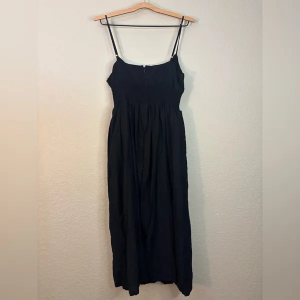 Lulu's Full Heart Black Smocked Midi Dress Size XL - Image 6