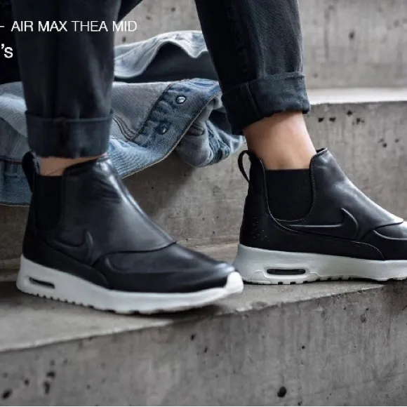 Nike Air Max Thea Mid Boot Black/Reflect Silver 859550-001 Women's Shoes 10 - Image 11