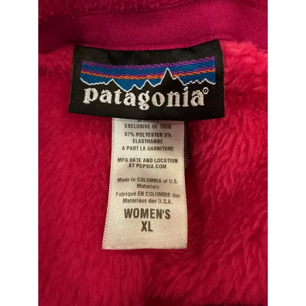 Patagonia Polartec Thermal Pro Vest Womens XL Pink Full Zip Fleece Gorpcore - Image 7
