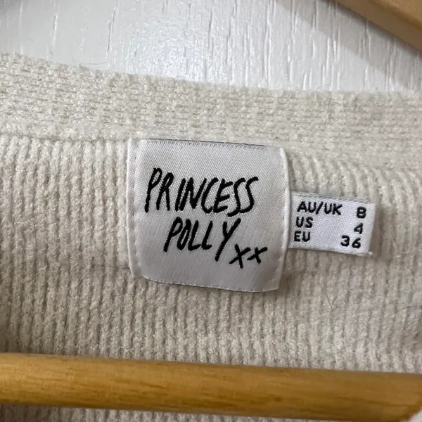 Princess Polly Button Crop Sweater - Image 2