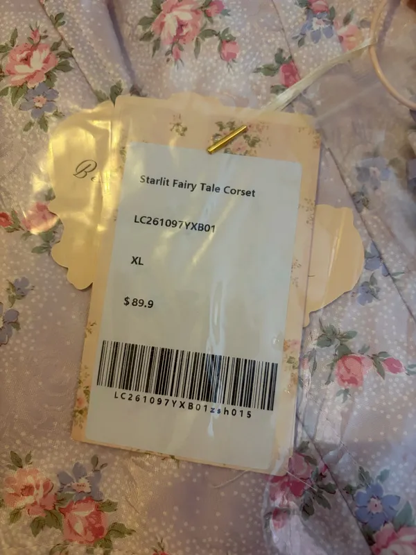 NEW LaceMade Starlit Fairy Tale Corset Top Size XL - Image 9