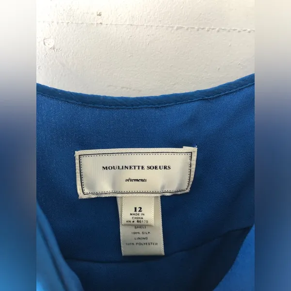 Anthropologie Moulinette Soeurs Blue Dress size 12 - Image 5