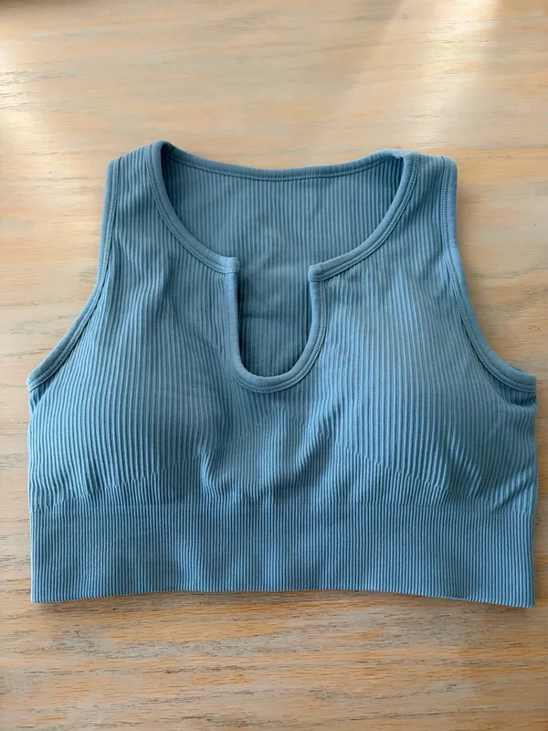 Blue Sports Bra - Image 2