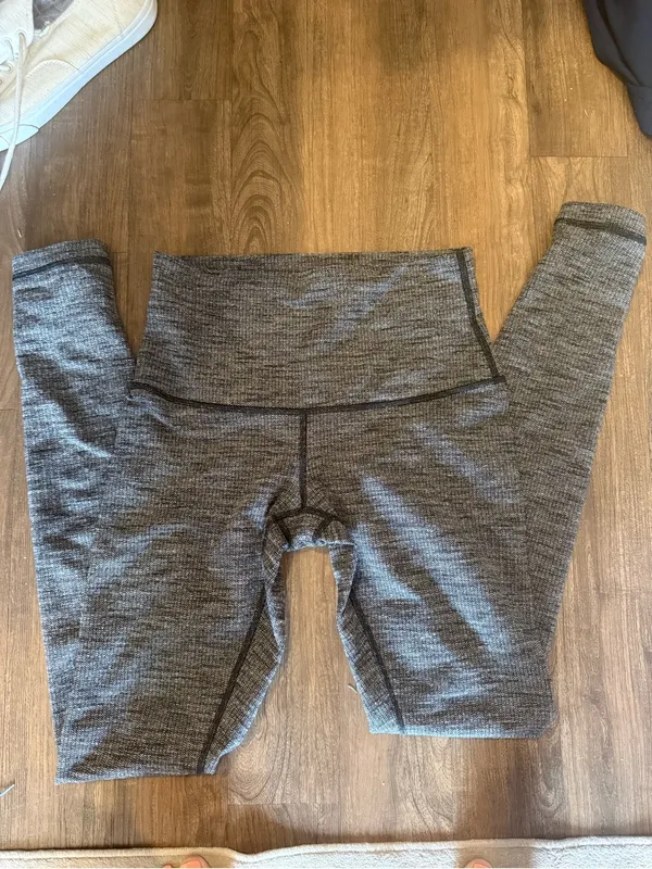lululemon athletica High-Rise Heathered Gray Leggings - Image 3
