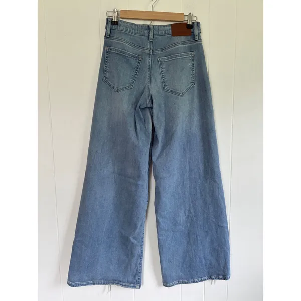 Hidden Los Angeles Wide Leg Distressed Light Wash Jeans HD9461-LT Size 26 - Image 2