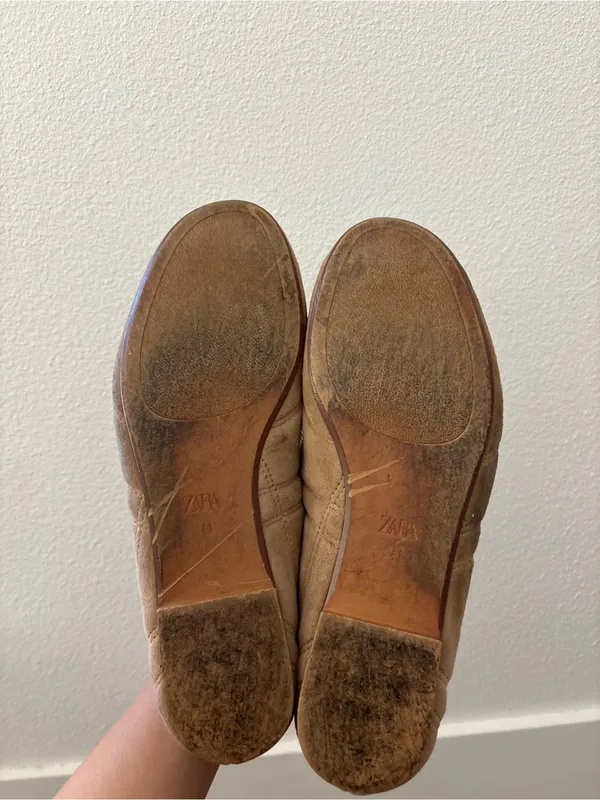 Zara split suede ballet flats - Image 5
