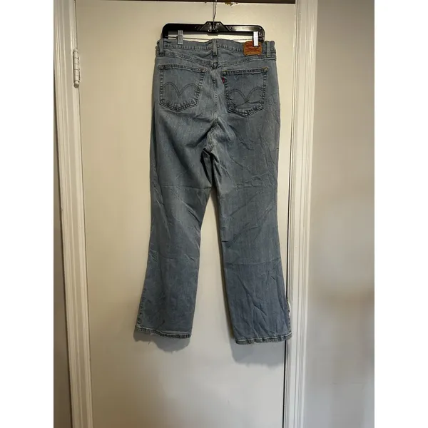 VTG Y2k Levi's 550 Jeans Women 18M Light Wash Relaxed Bootcut Grunge Streetwear - Image 2