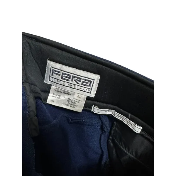 Fera Skiwear vintage women's navy blue straight pants‎ size 8R - Image 3