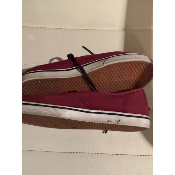 Vans Authentic Burgundy Canvas Lace Up‎ Low Top Sneakers Women - Image 5