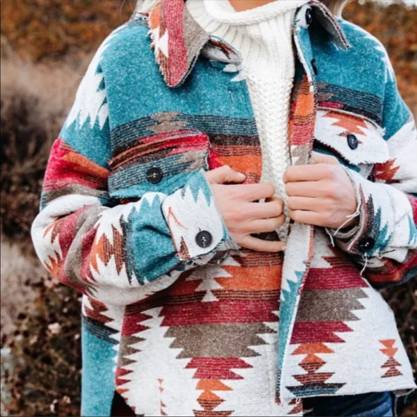 New ! Aztec Yellowstone Distressed Flannel nwot - Image 3